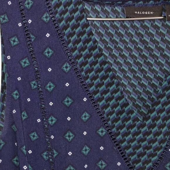 ‎Halogen Womens Top Size Small Sleeveless Navy 58665 - Picture 4 of 7
